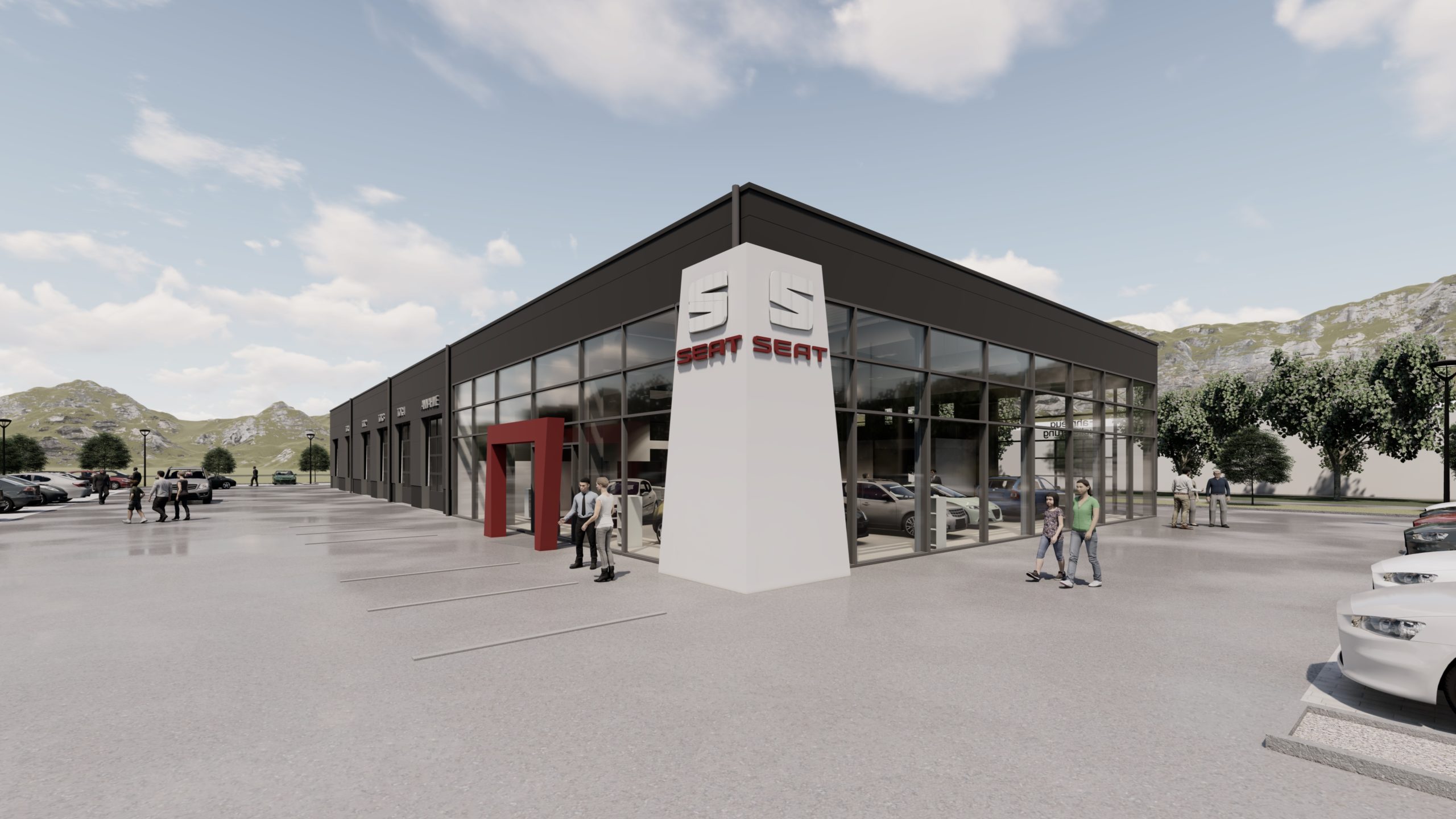 Neubau eines Autohauses in Wittlich